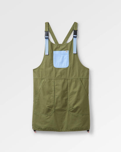 Flo Organic Pinafore Dress - Khaki