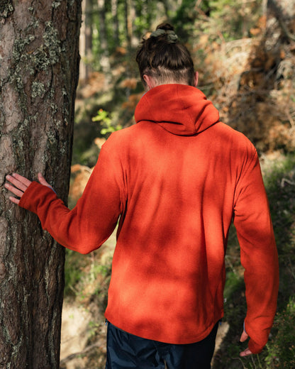 Men's Pinegrove Recycled Polartec® Fleece Hoodie - Red Ochre