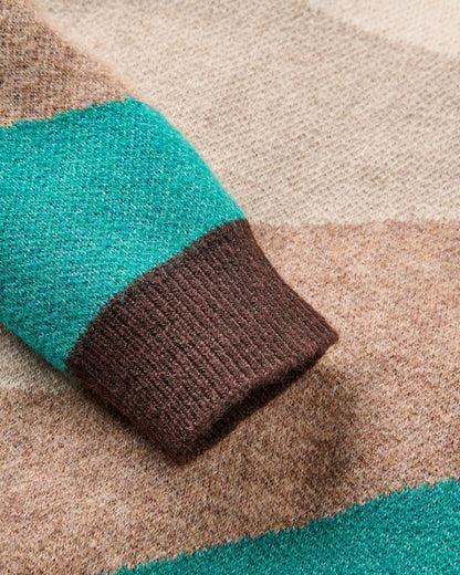 Scenic Recycled Knitted Jumper - Scenic Oat - Flatlay