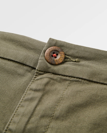 365 Cotton Short - Dusty Olive - Flatlay
