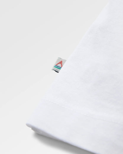 Slow Escape Relaxed Fit T-Shirt - White - Flatlay