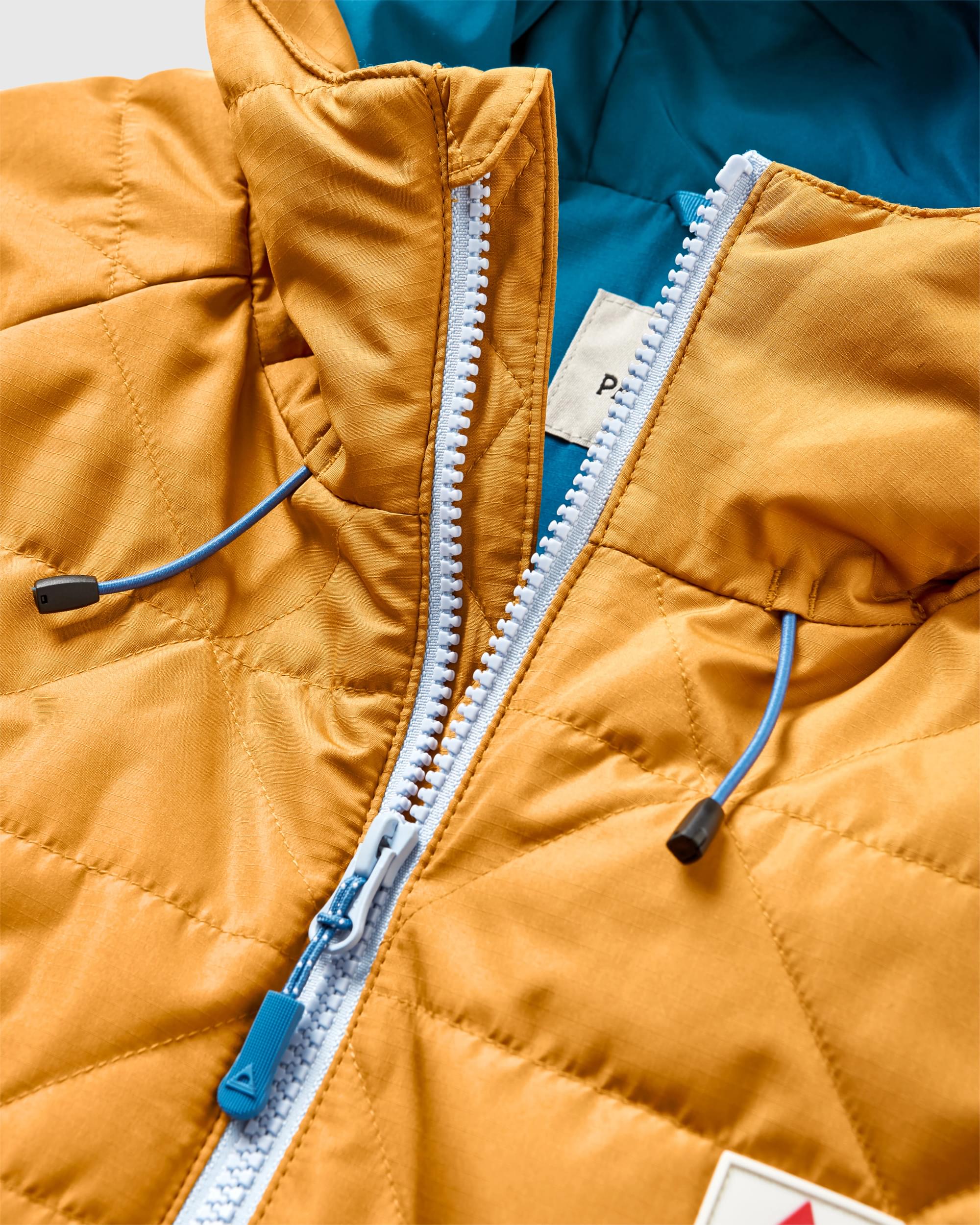 Base Recycled Thermore® Insulated Jacket - Dusty Ochre/ Corsair Blue - Flatlay