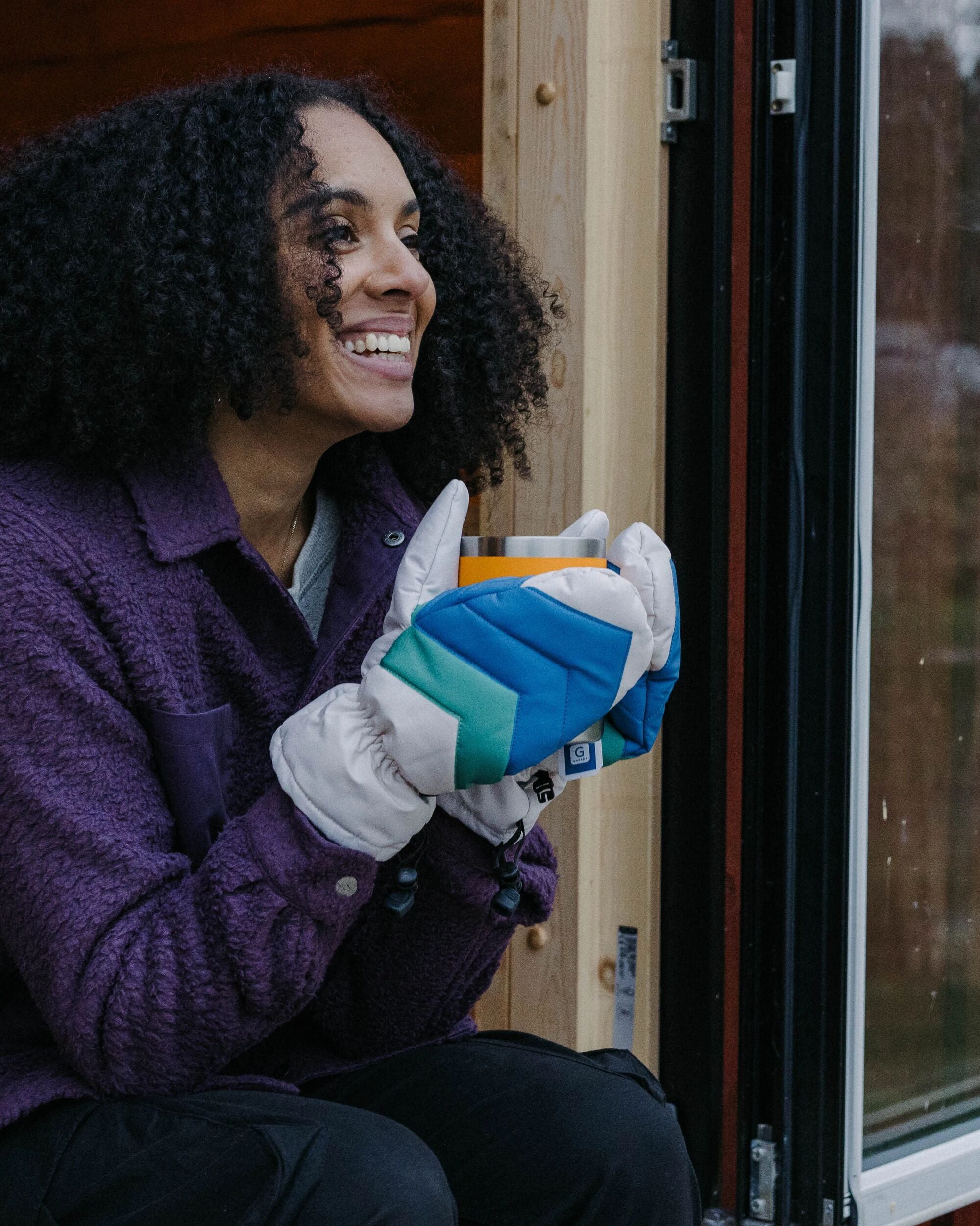 Moonlight Mittens - Azure Blue Birch Multi - Lifestyle - Female