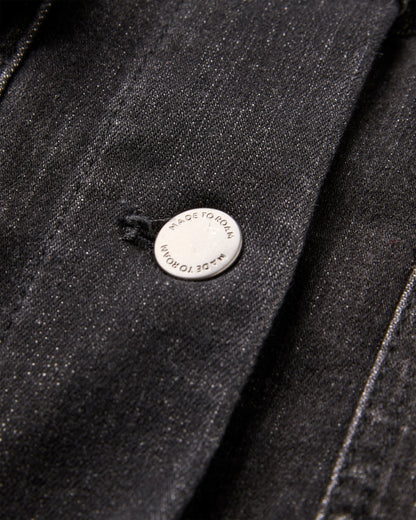 Stella Denim LS Shirt - Washed Black Denim - Flatlay