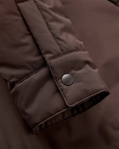 Vanlifer Insulated Overshirt - Espresso - Flatlay