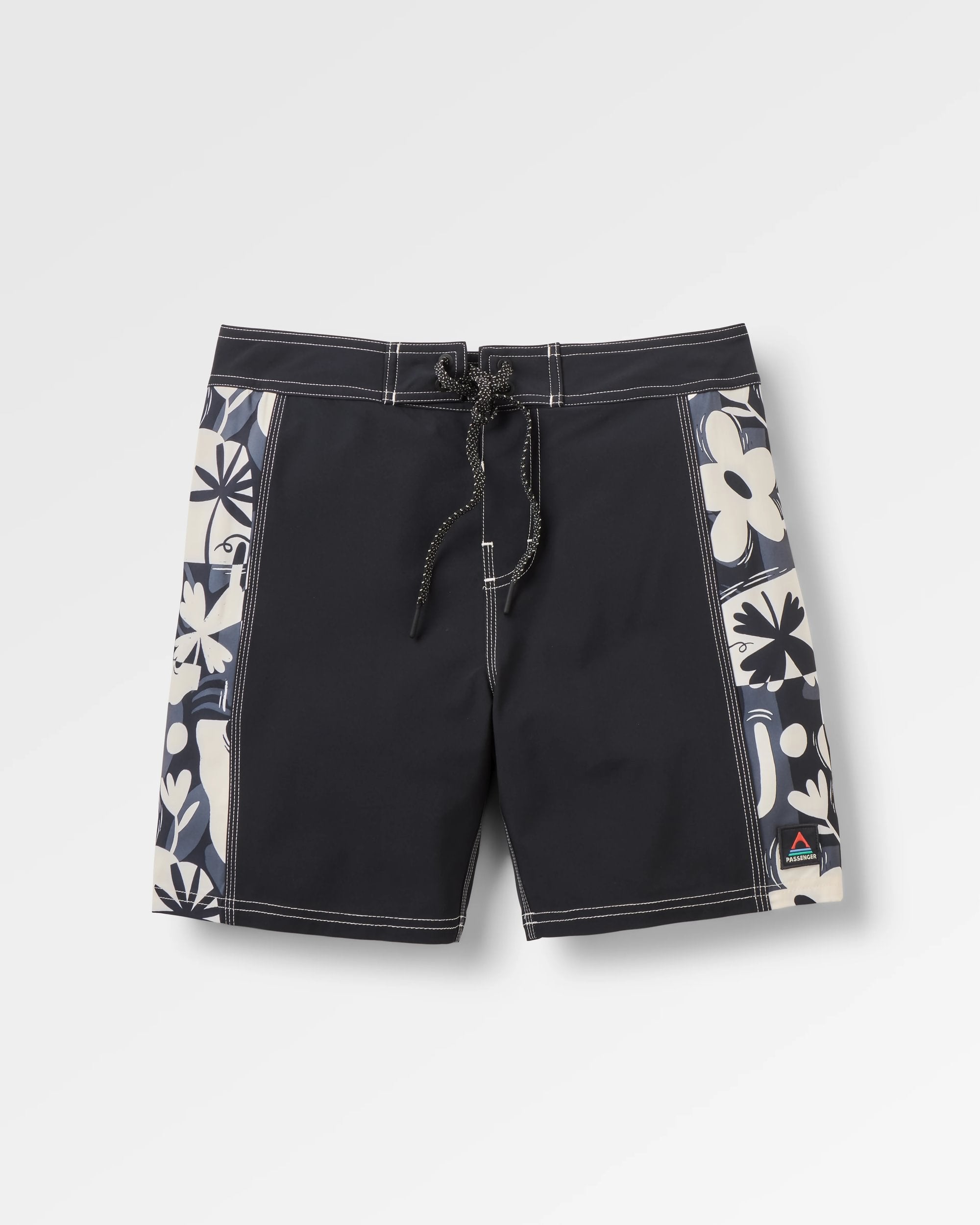 Rialto Boardshort - Black - Flatlay