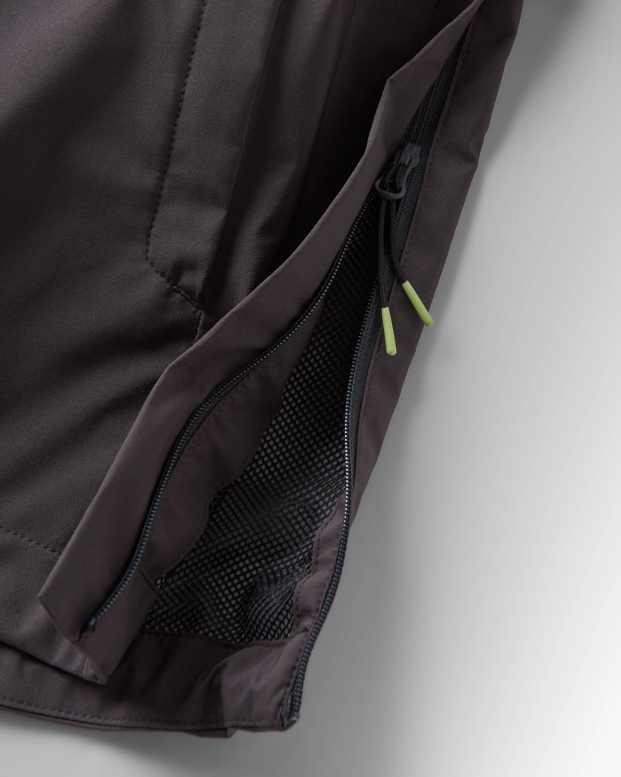 Diablo Recycled Waterproof Anorak - Faded Black - Flatlay