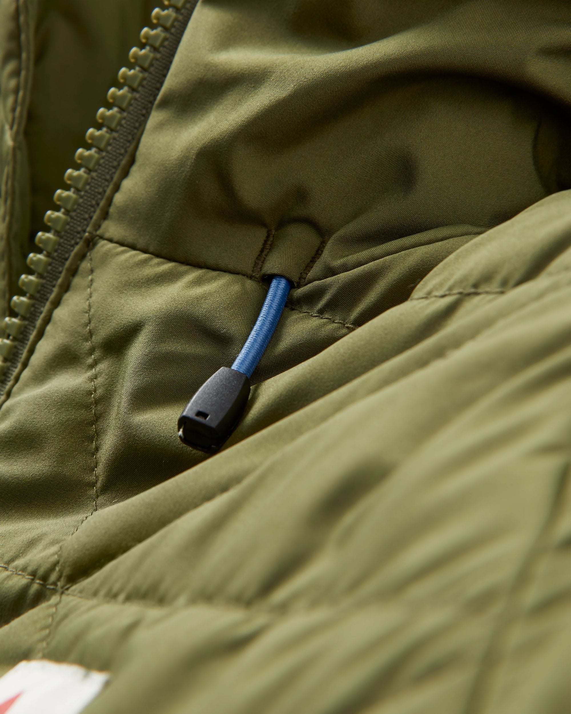 Base Recycled Thermore® Insulated Jacket - Khaki - Flatlay