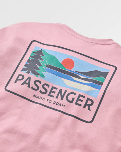 Roamer Women's Recycled Cotton Sweatshirt - Pink Haze - Flatlay