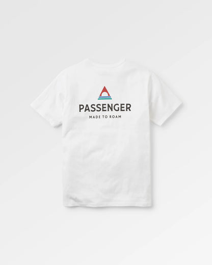 Passenger Recycled Cotton T-Shirt - White - Flatlay