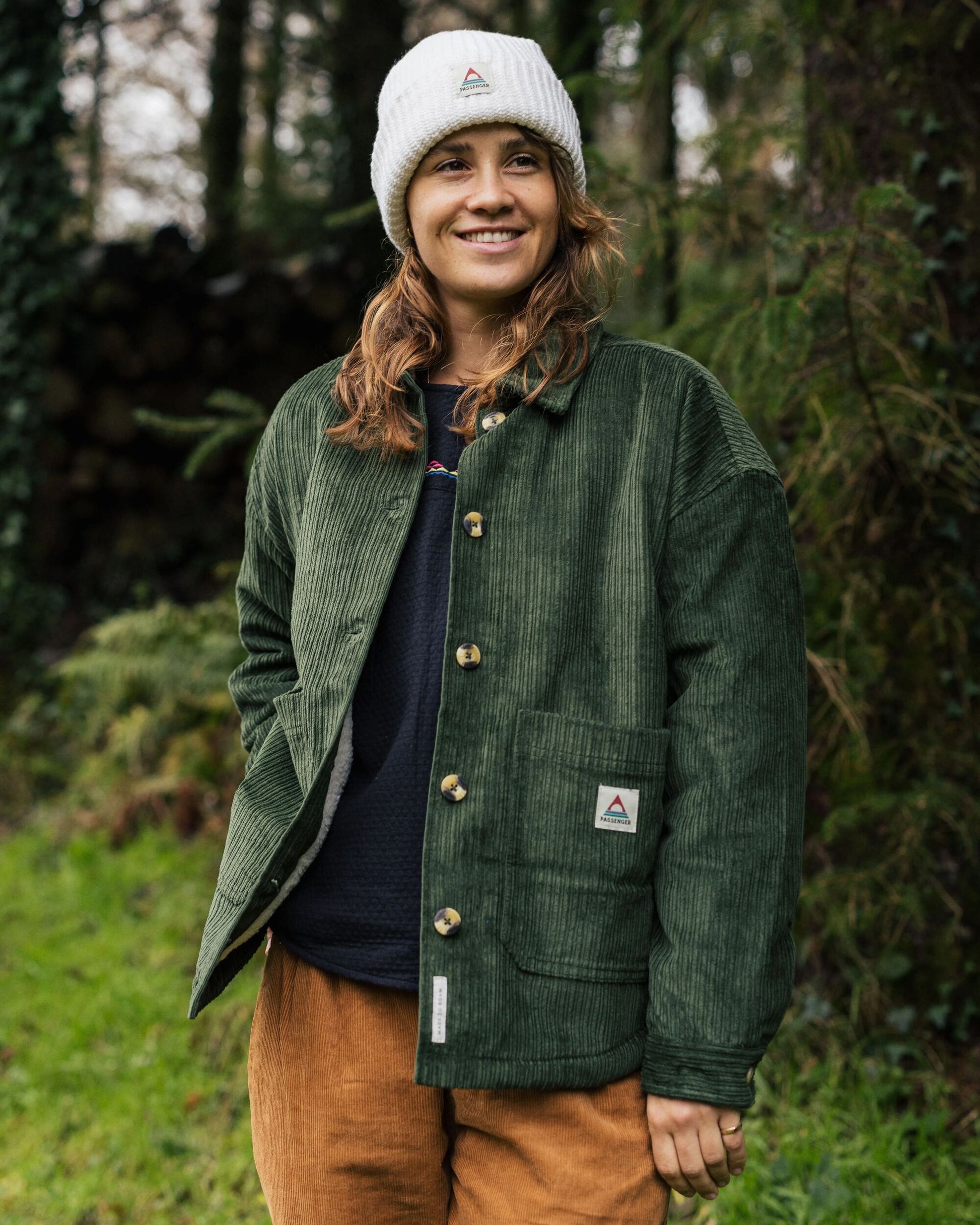 Flint Corduroy Overshirt - Fir Tree