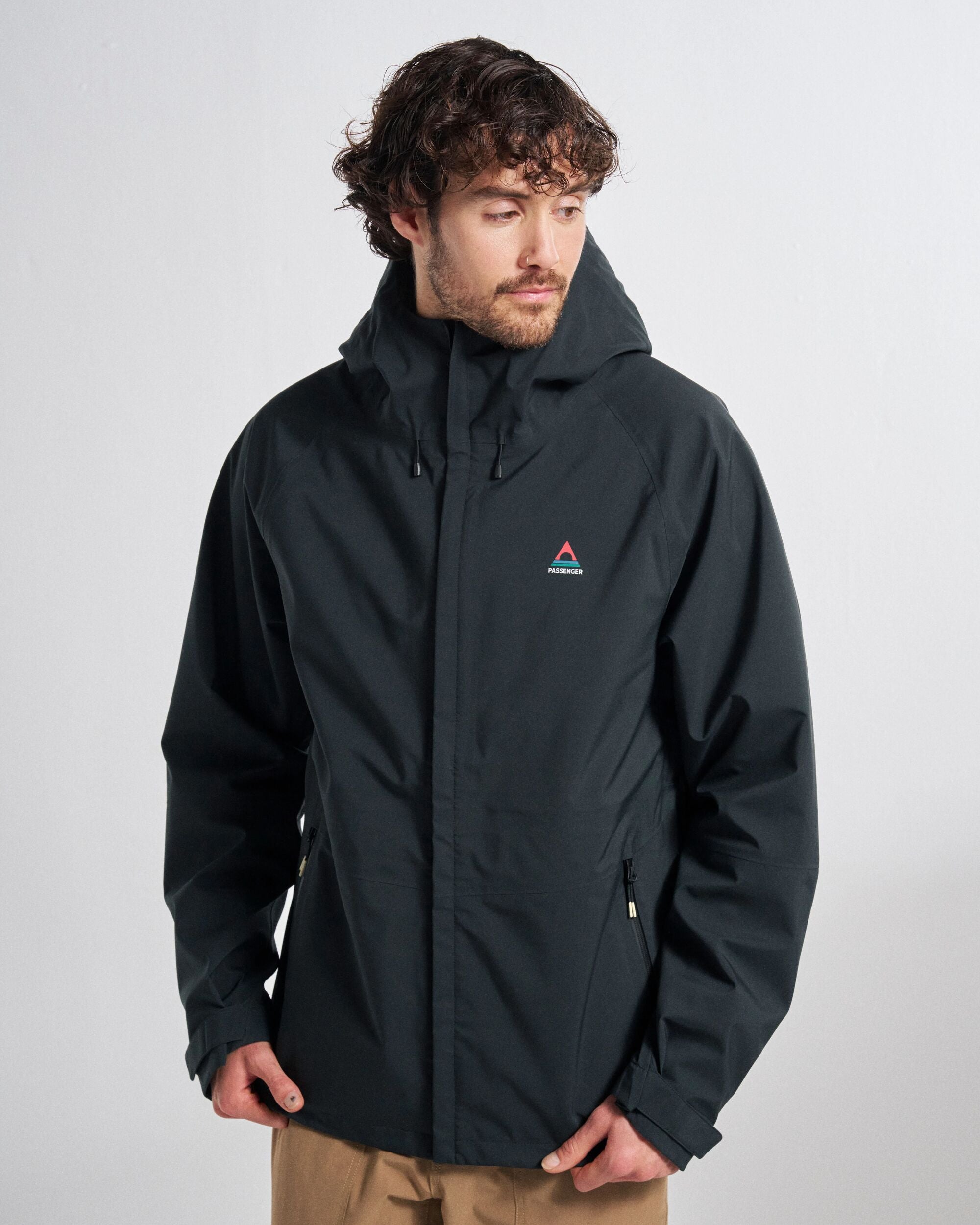 Five Season Recycled Waterproof Jacket - Black - Studio Model
