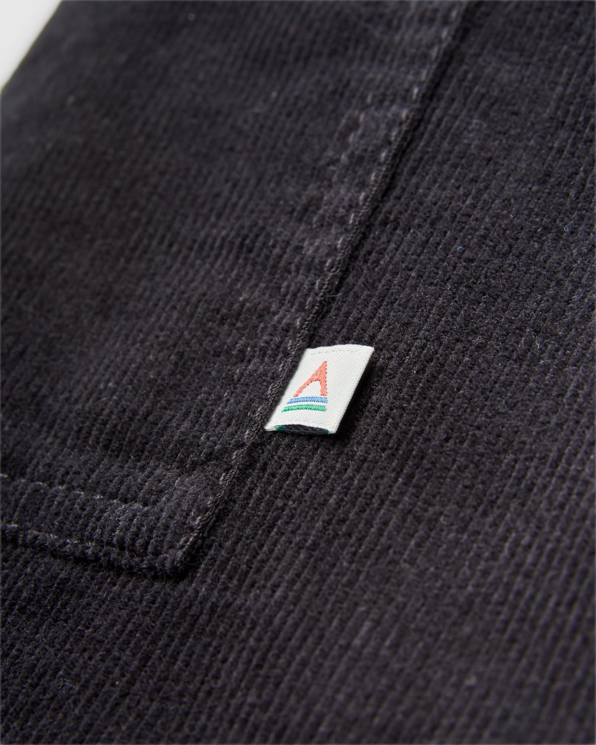 Someday Organic Cotton Corduroy Cropped Trouser - Black - Flatlay