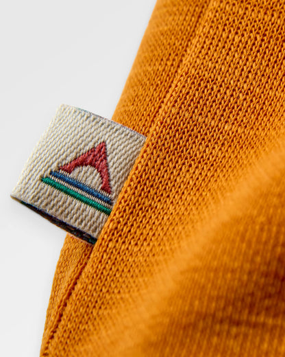 Camp Lost Lightweight Merino T-Shirt - Retro Orange - Flatlay