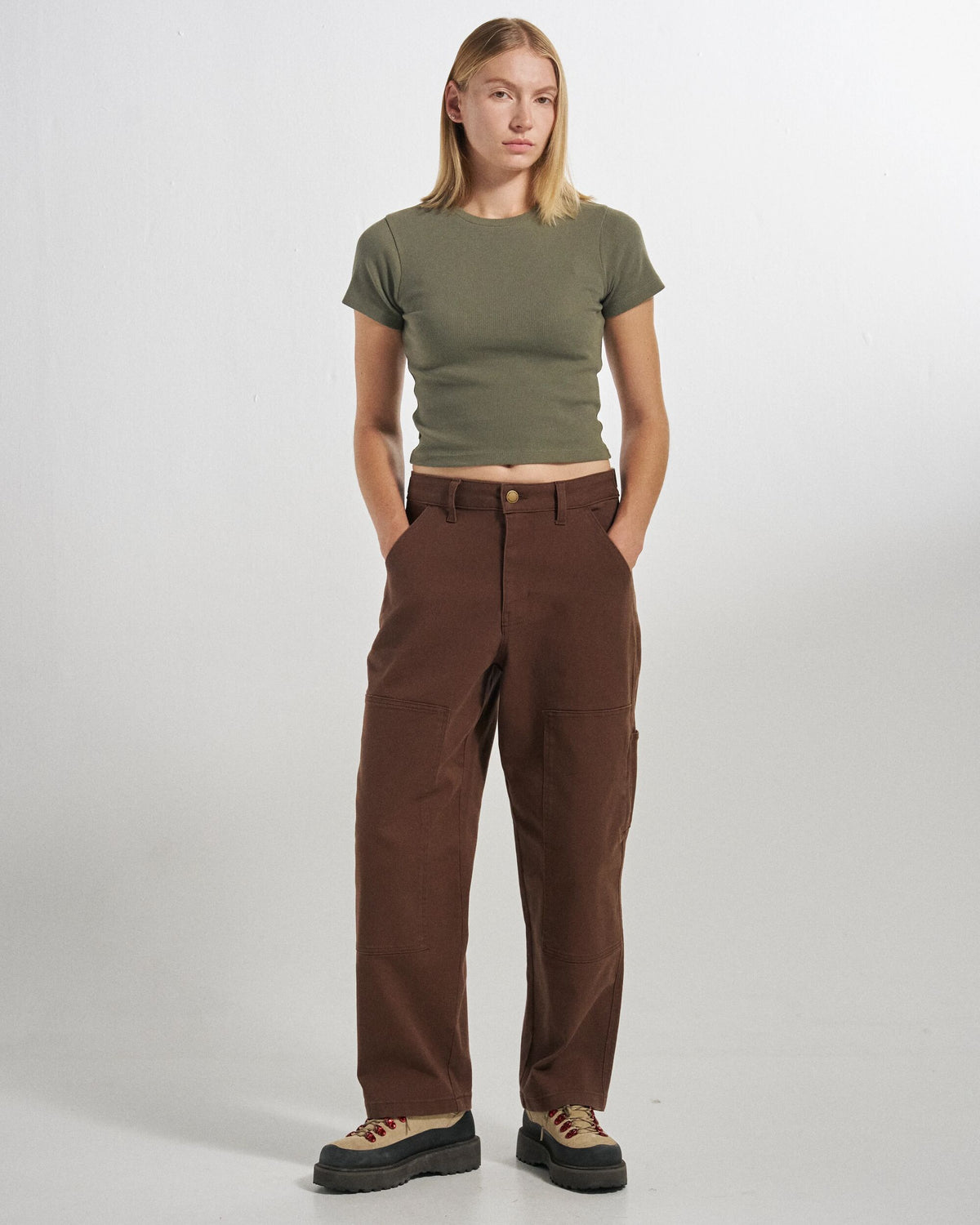 Fortuna Trouser - Chestnut - Studio Model