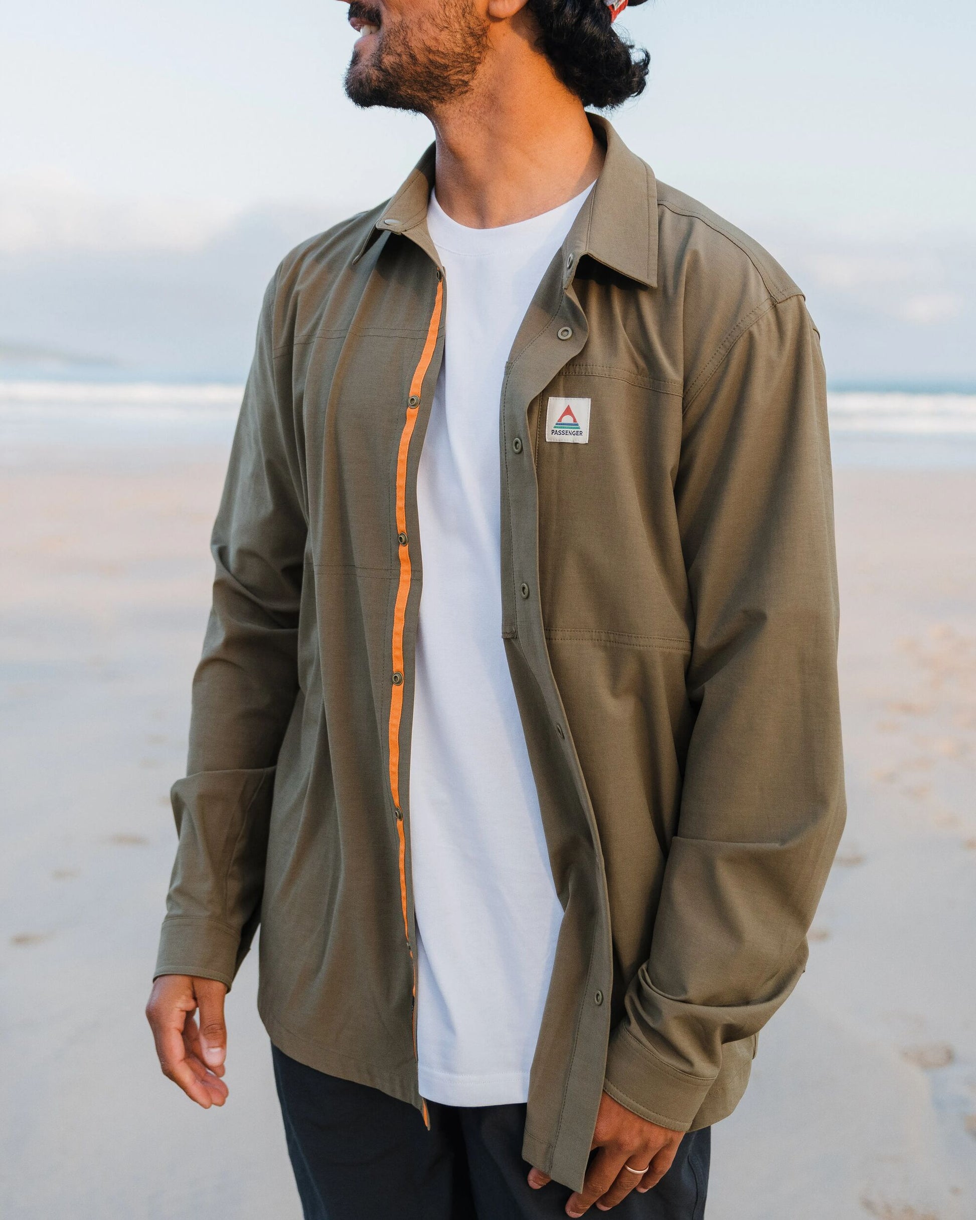 Traveller Stretch Shirt - Khaki