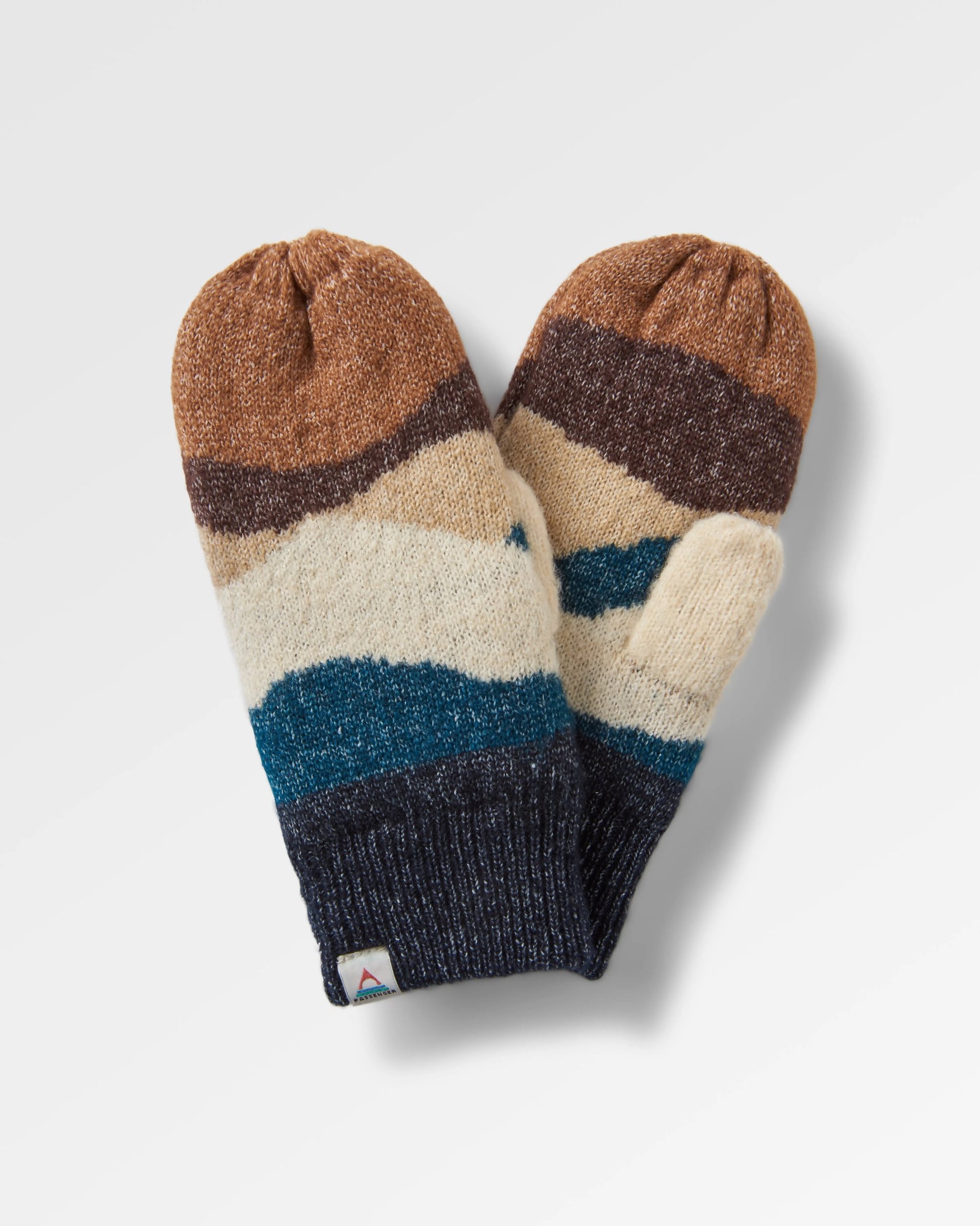 Scenic Recycled Fleece Lined Mittens - Scenic Toffee