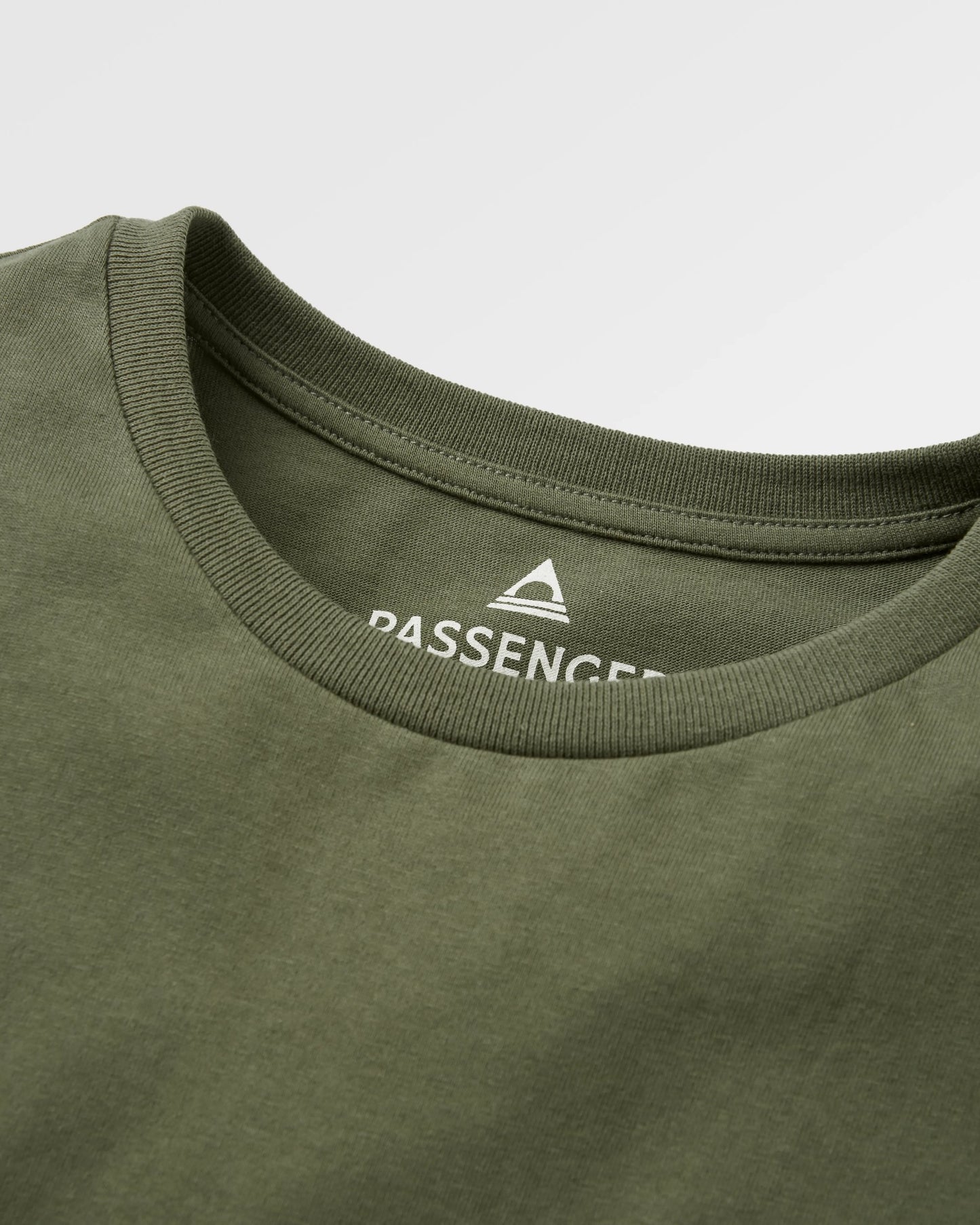 Passenger Recycled Cotton T-Shirt - Khaki - Flatlay