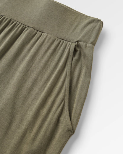 Day Dream Recycled Trouser 2.0 - Dusty Olive - Flatlay