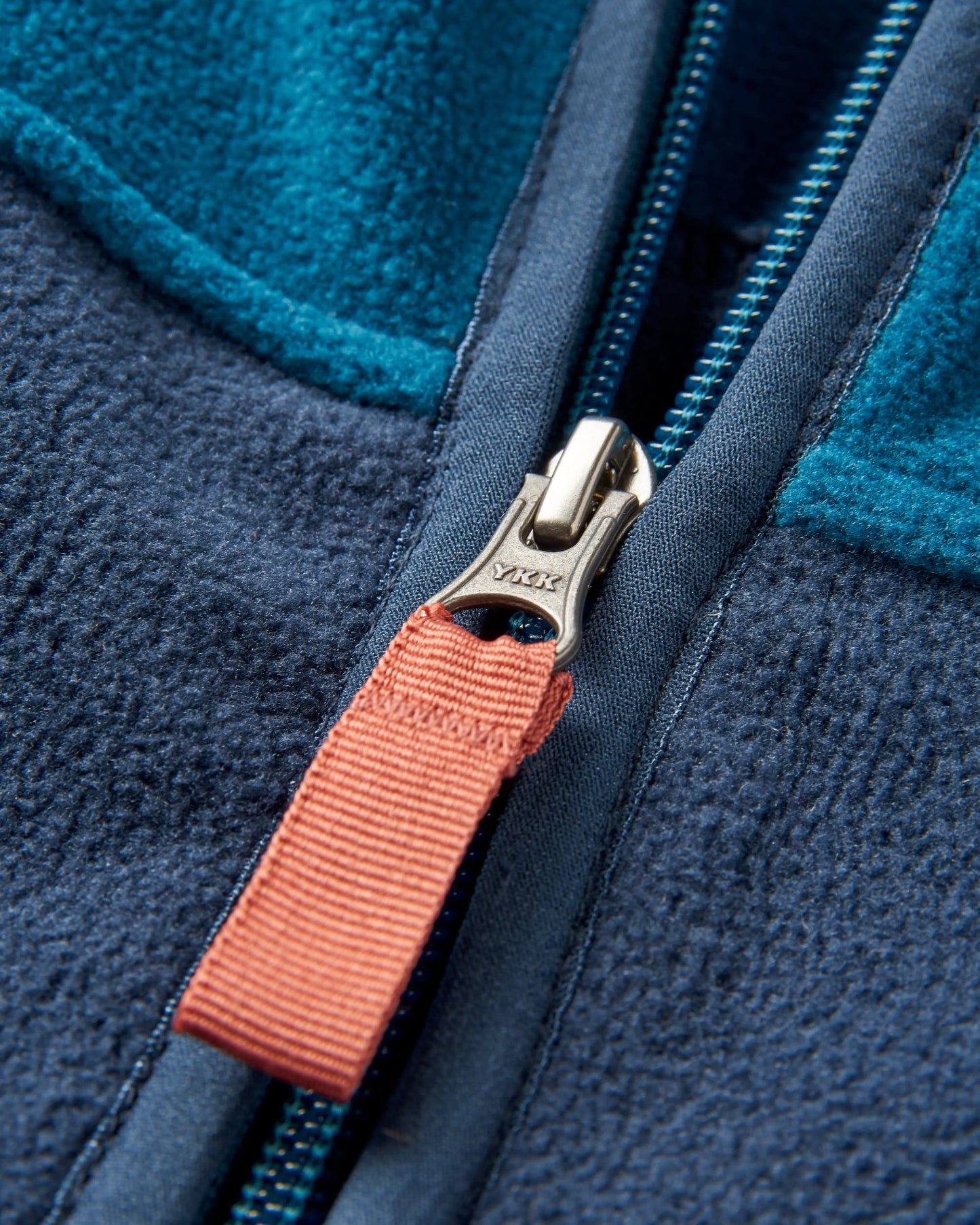 Ridge 2.0 Full Zip Recycled Polar Fleece - Tidal Blue/Rich Navy