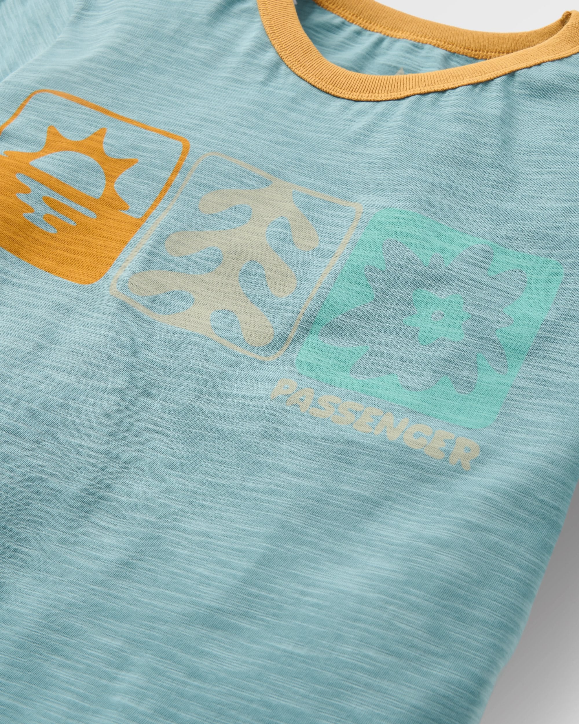 Daze Recycled Cotton T-Shirt - Arctic - Flatlay