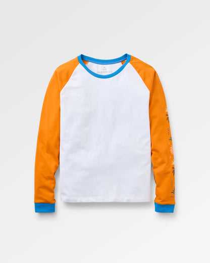 Stack LS Raglan T-Shirt - White - Flatlay