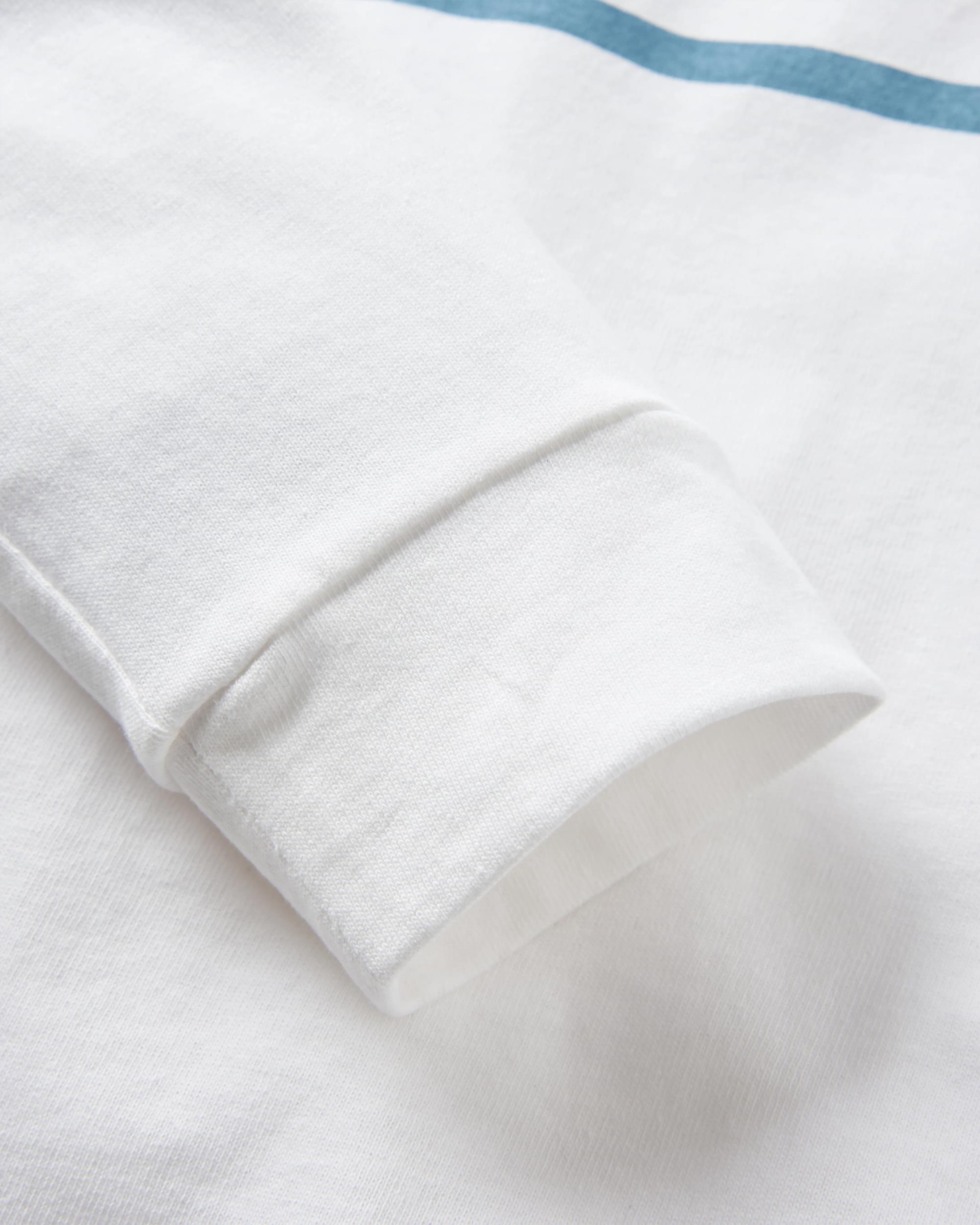 Wander LS T-Shirt - White - Flatlay