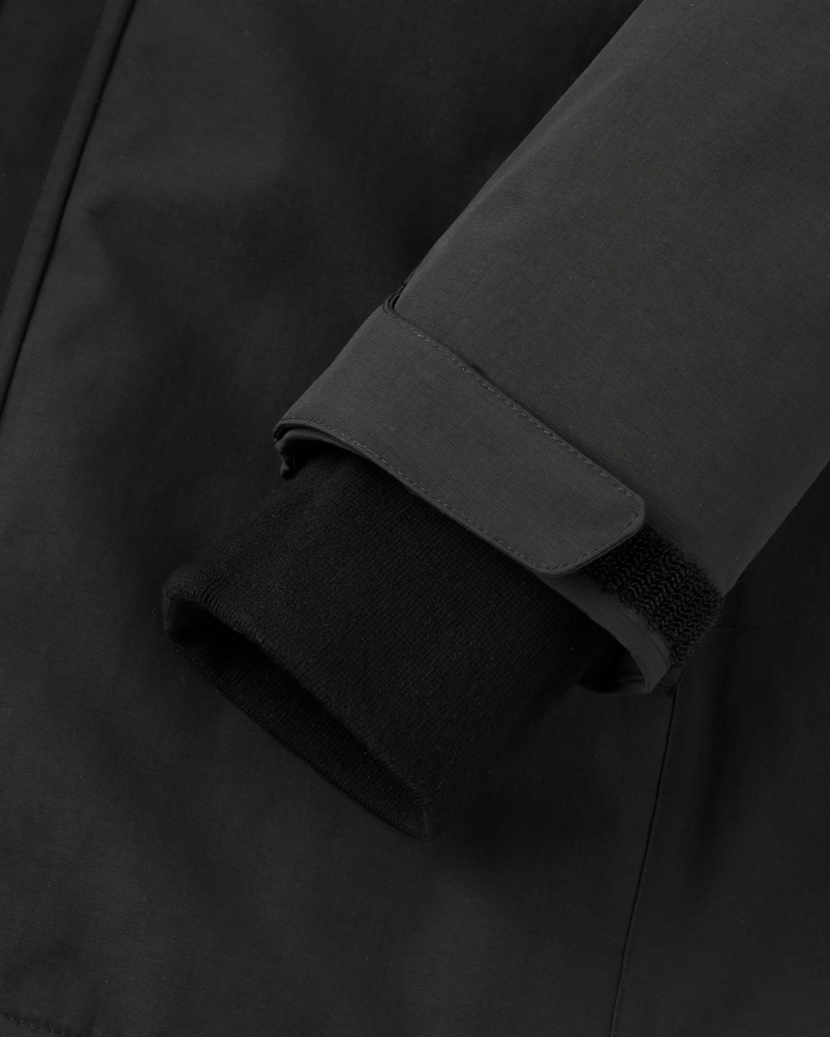 Cloudmont Waterproof Down Parka - Black - Flatlay