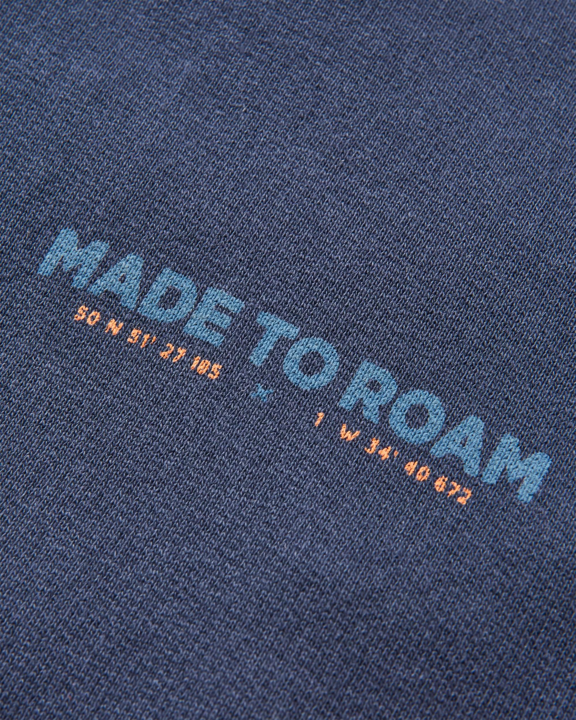 Pace Recycled Cotton Hoodie - Deep Navy - Flatlay