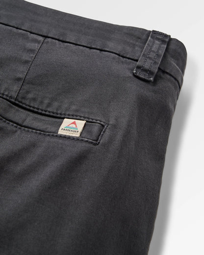 365 Organic Cotton Shorts 2.0 - Faded Black - Flatlay