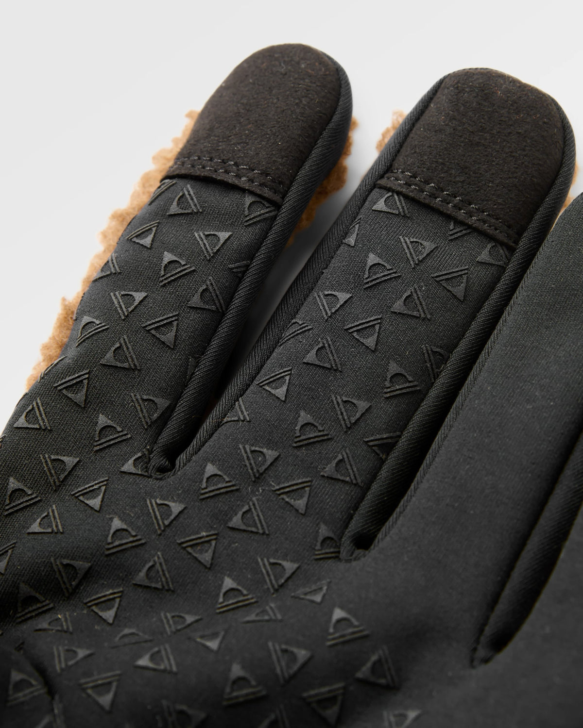 Snowfall Sherpa Gloves - Caramel - Flatlay