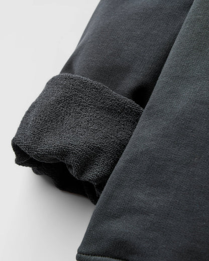Laidback Relaxed Fit Sweatshirt - Black - Flatlay