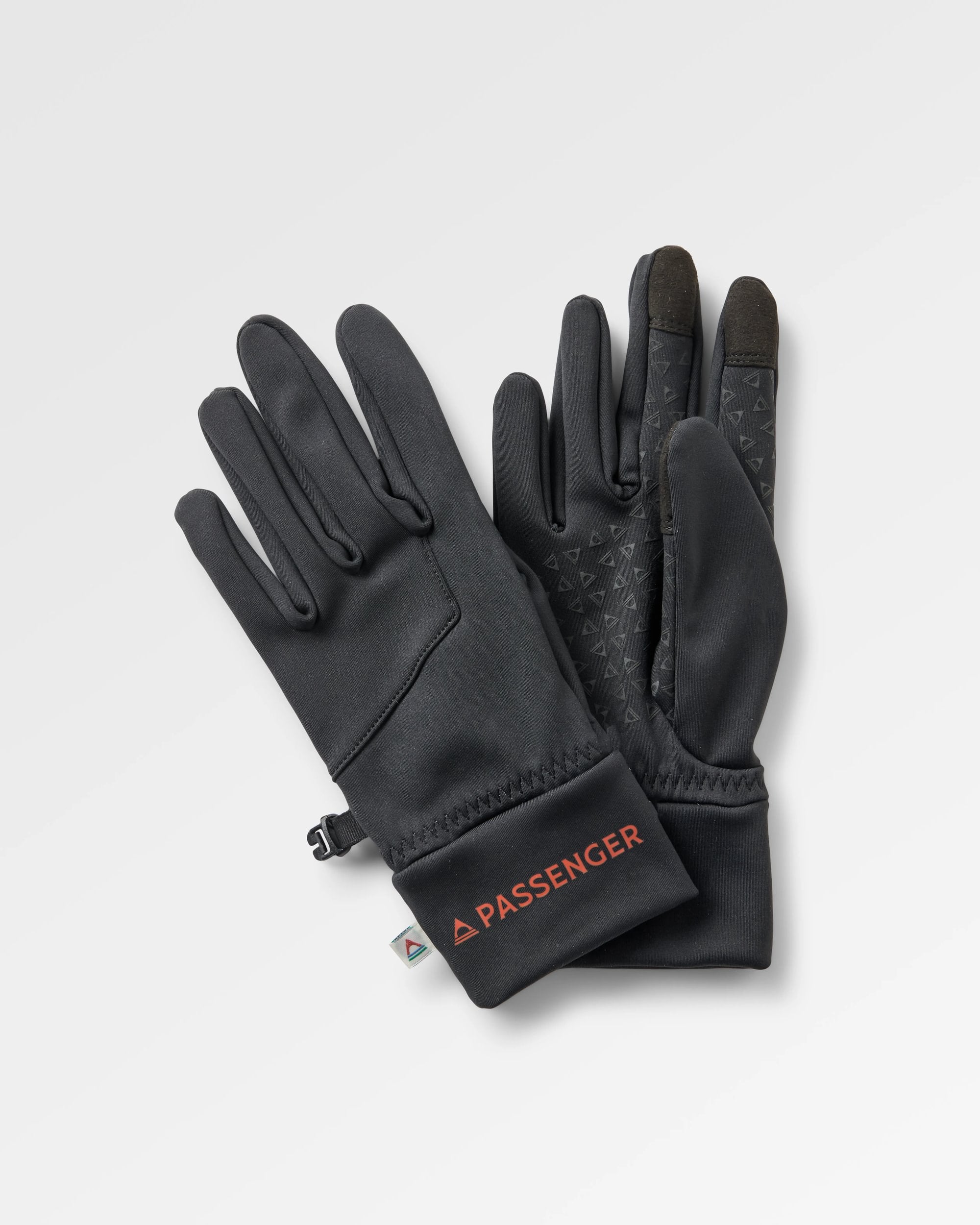 Jacks Touch Screen Gloves - Black - Flatlay