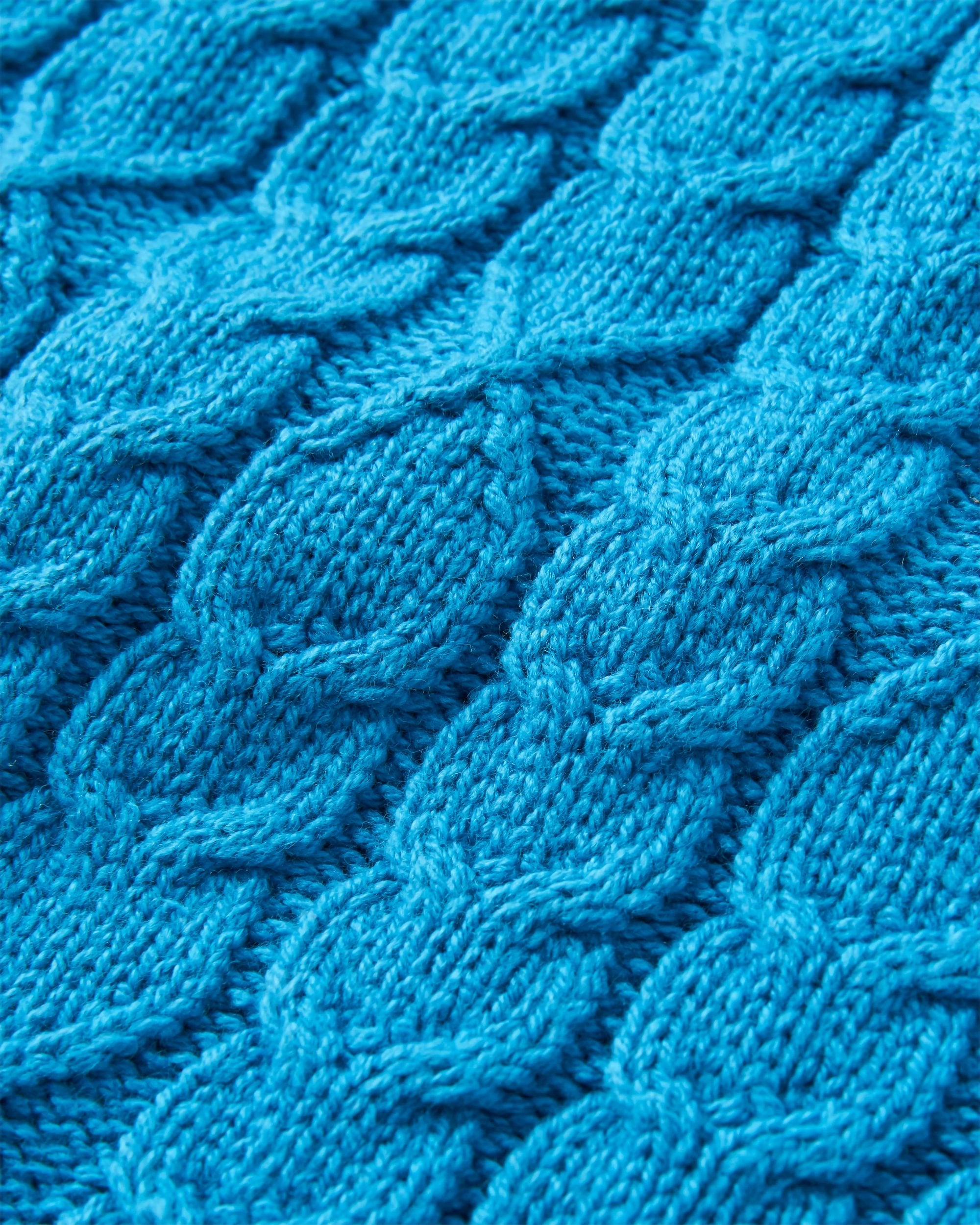 Homely Short Sleeve Knitted Jumper - Bluejay - Flatlay