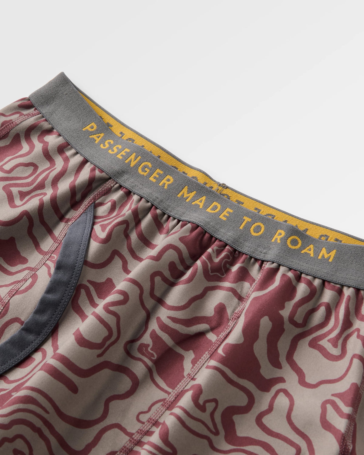 Amberline Base Layer Leggings - Strata Swirl Brambleberry - Flatlay