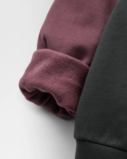 Pebble Organic Cotton Relaxed Fit Sweatshirt - Faded Black - Flatlay