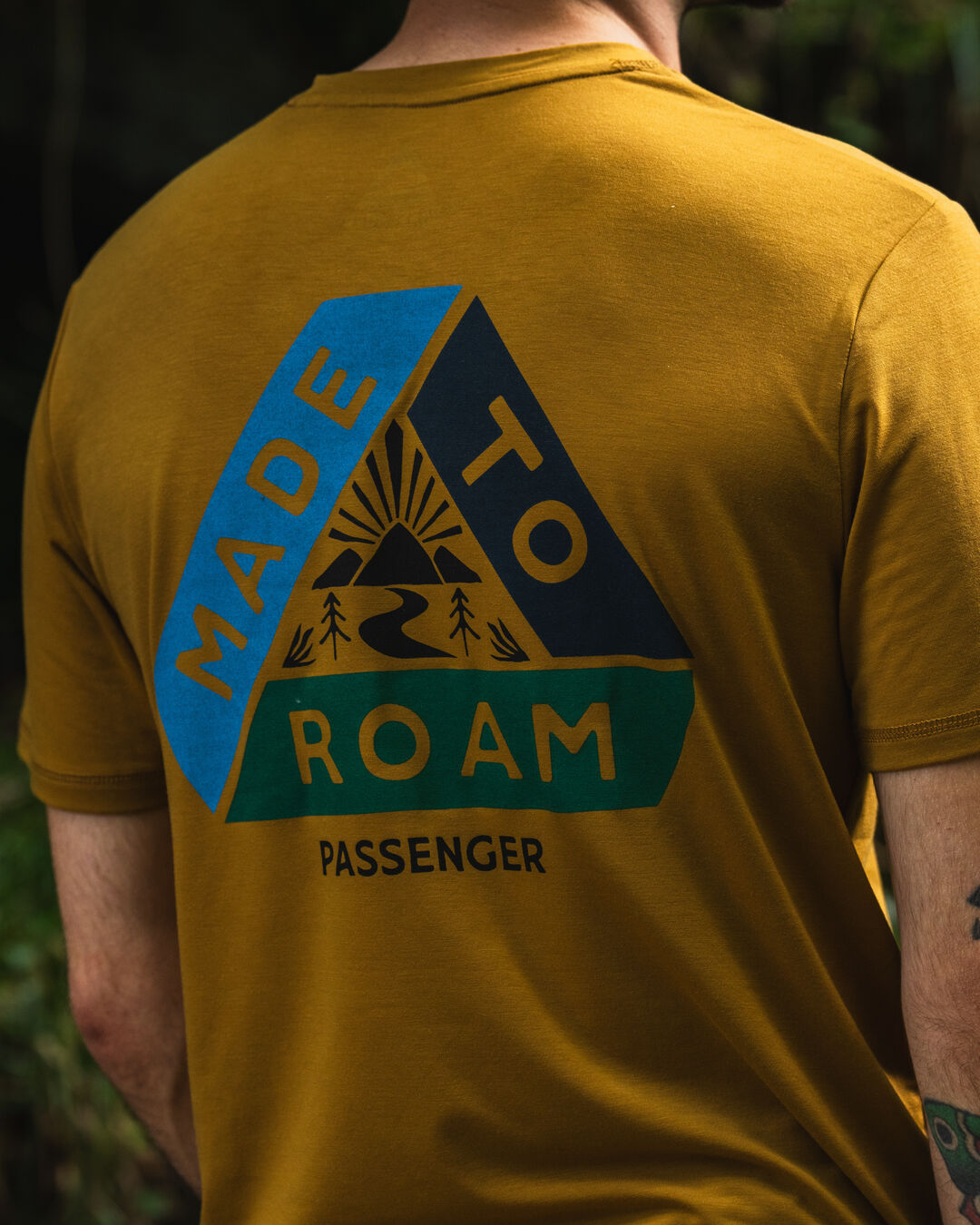 Trail Active Recycled T-shirt - Dusty Ochre - Lifestyle