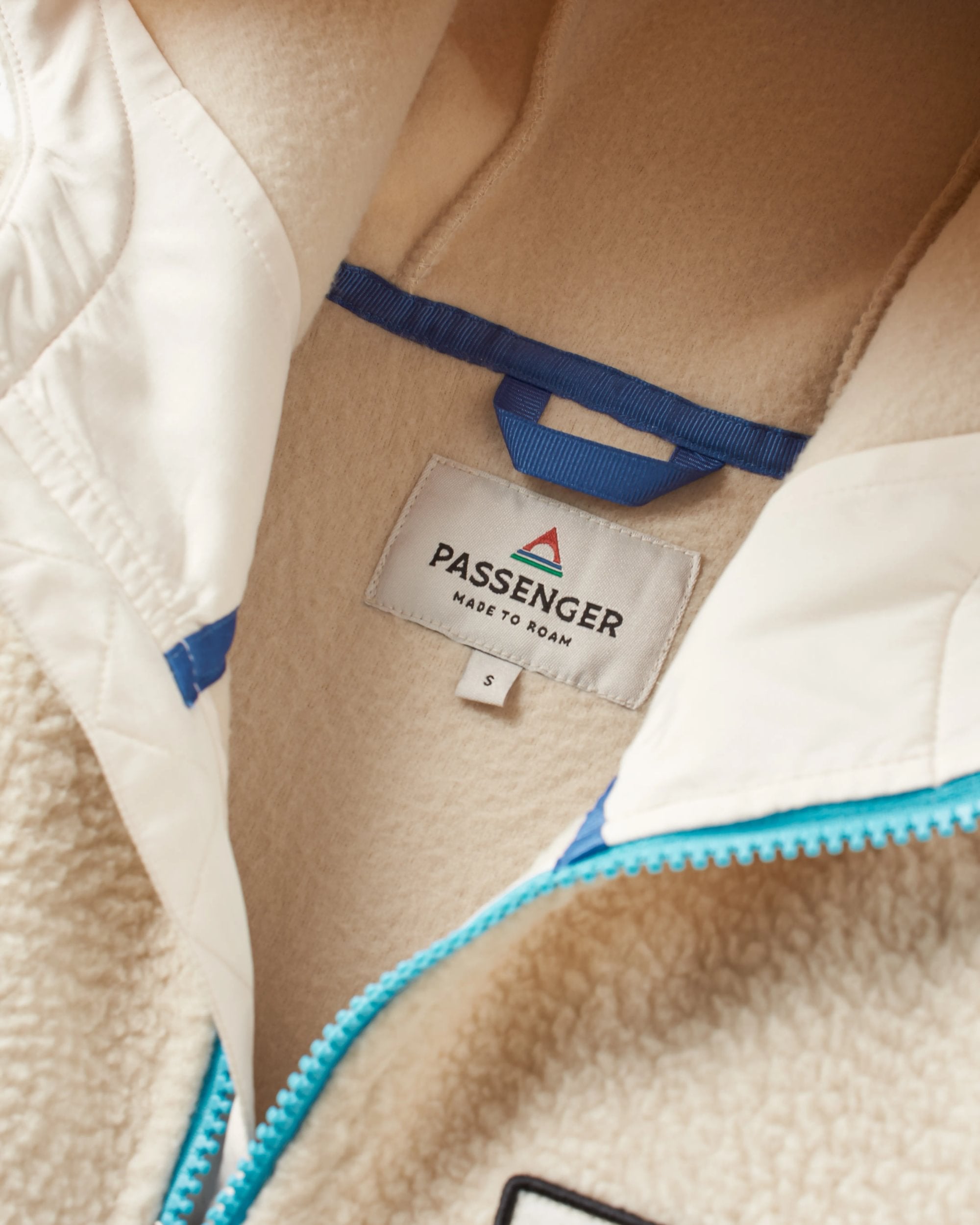 Maine 1/2 Zip Recycled Sherpa Fleece - Green Spruce - Flatlay