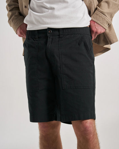 Kimmer Ripstop Cotton Short - Black - Studio Model
