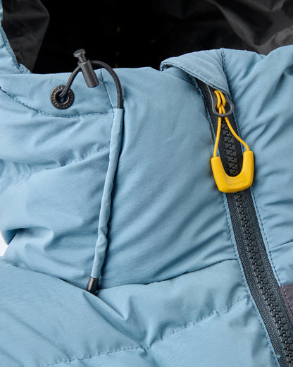 Kindlewood Down Jacket - Stormy Blue/Khaki - Flatlay