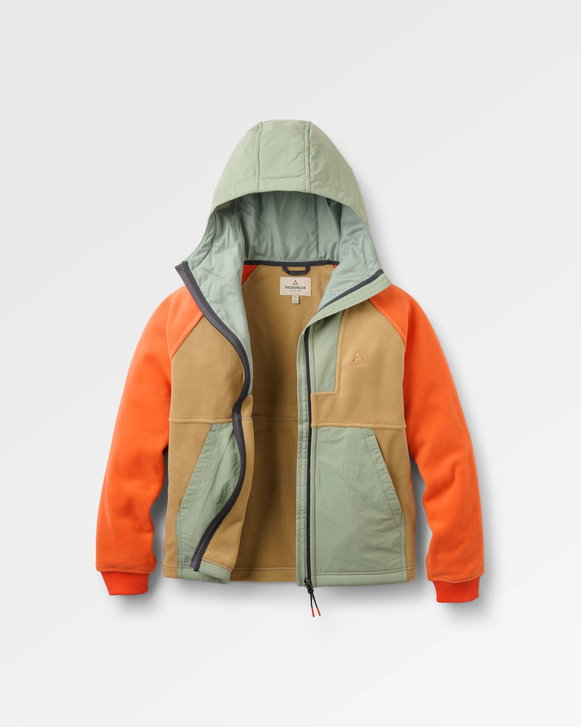 Alexander Full Zip Polartec® Fleece - Biscuit - Flatlay