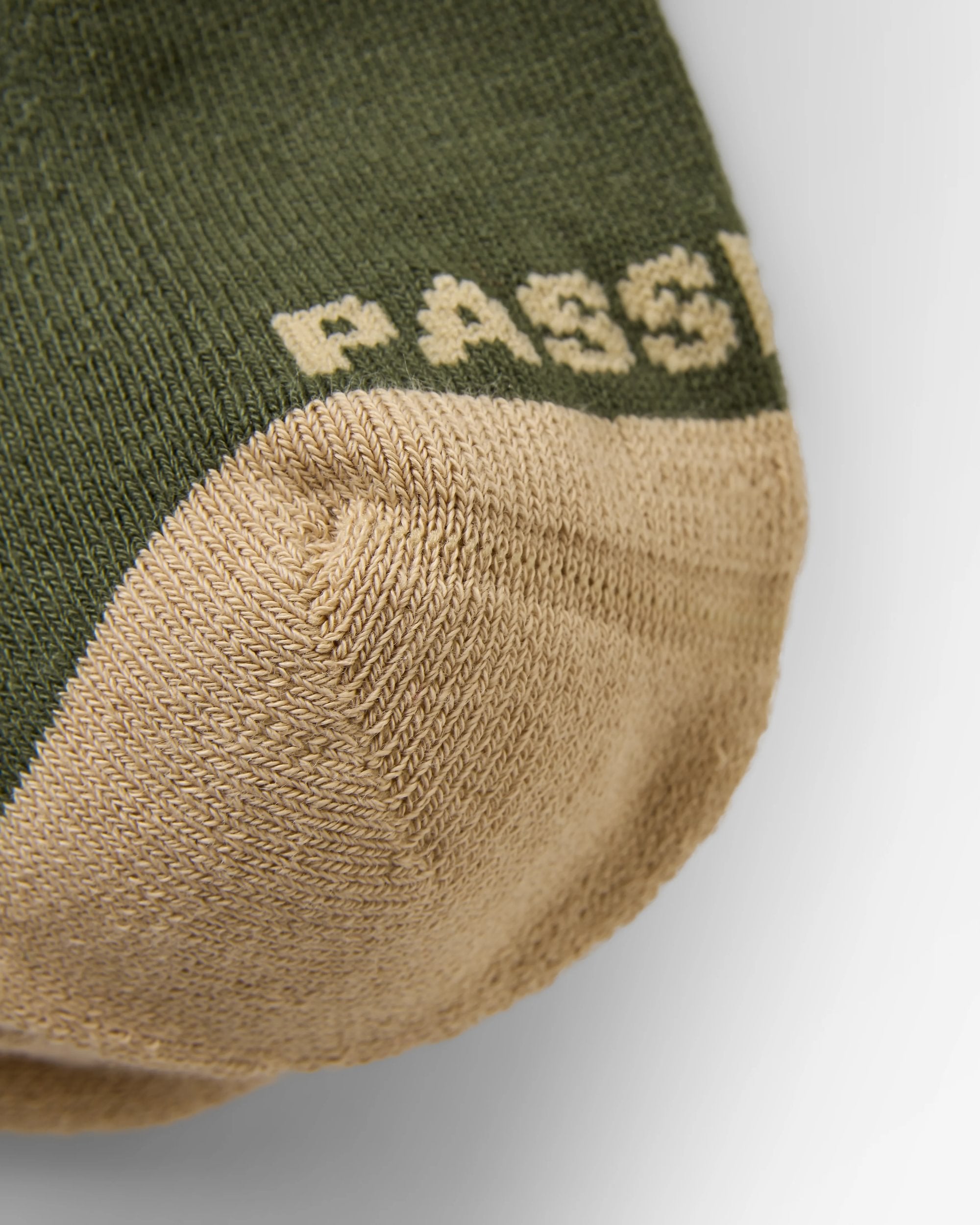 Made to Roam Graphic Crew Socks - Khaki - Flatlay