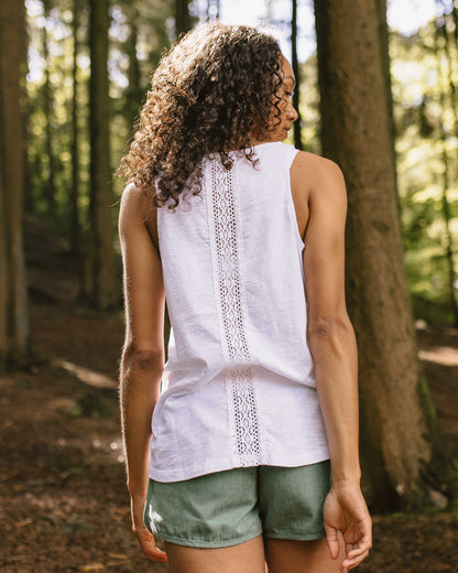 Rivergate Organic Cotton Top - White - Lifestyle