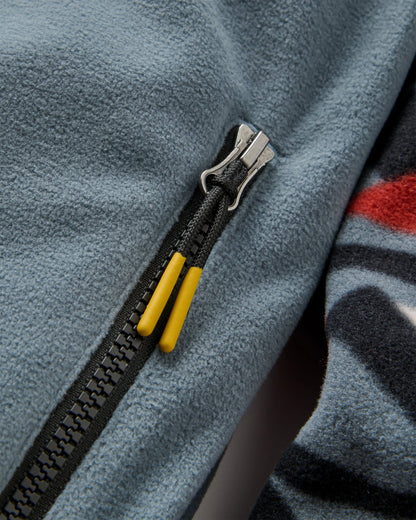 Set Off Recycled Polar 1/4 Zip Fleece 2.0 - Views Storm Grey - Flatlay