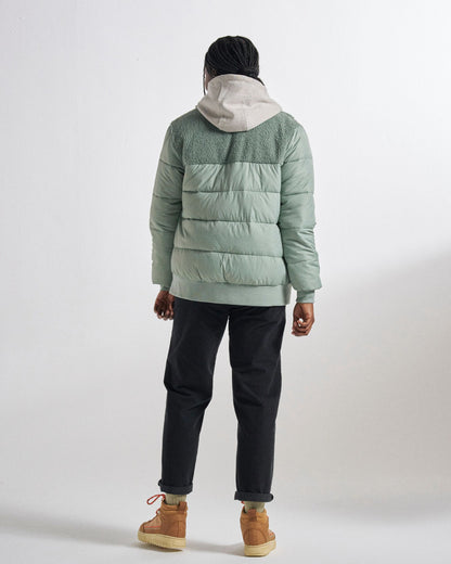 Inspire Recycled Insulated Jacket - Pistachio - Studio Model
