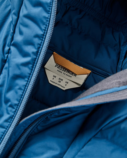 Northstar Down Recycled Jacket - Retro Blue/Tidal Blue - Flatlay