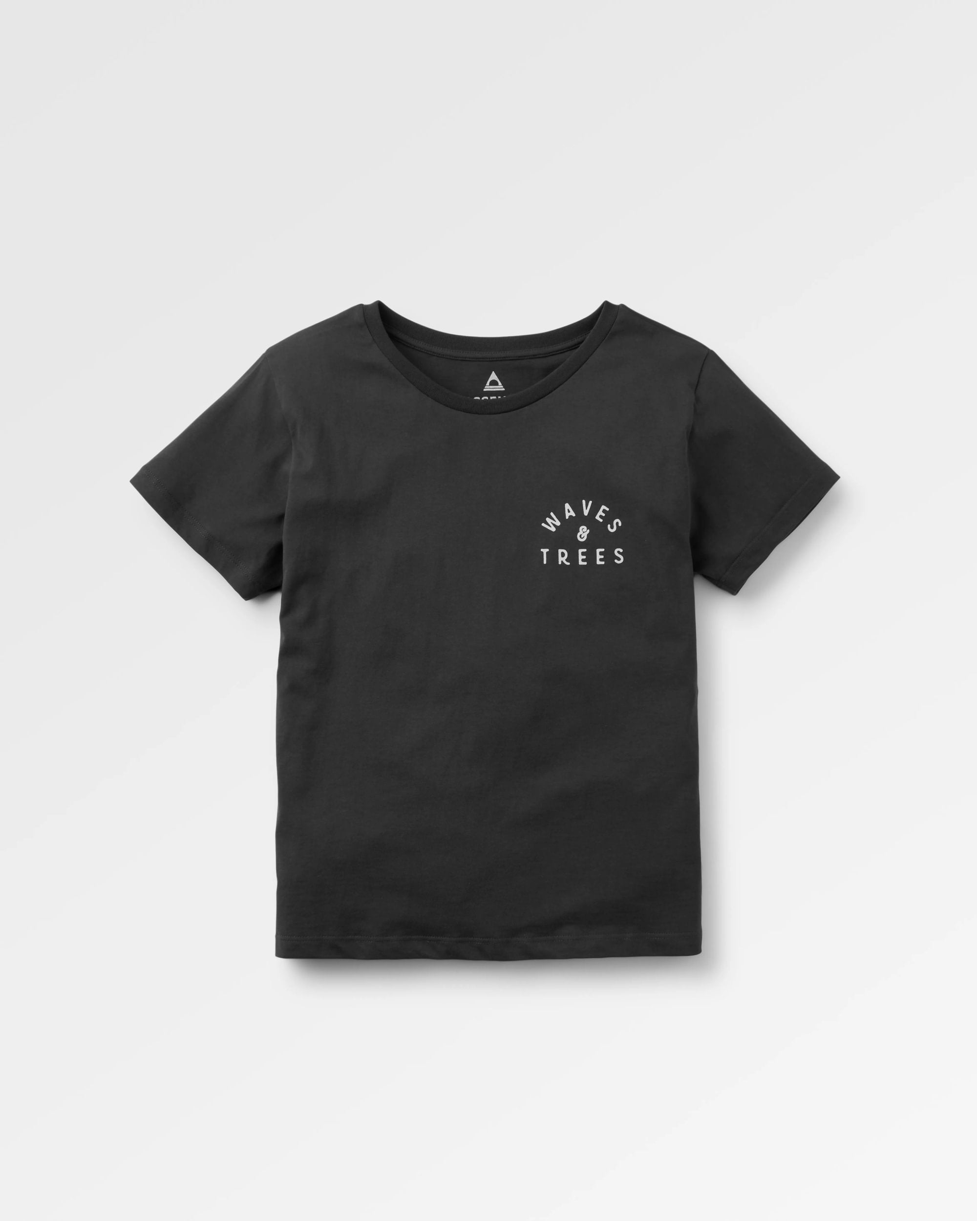 Penida Recycled Cotton T-Shirt - Black - Flatlay