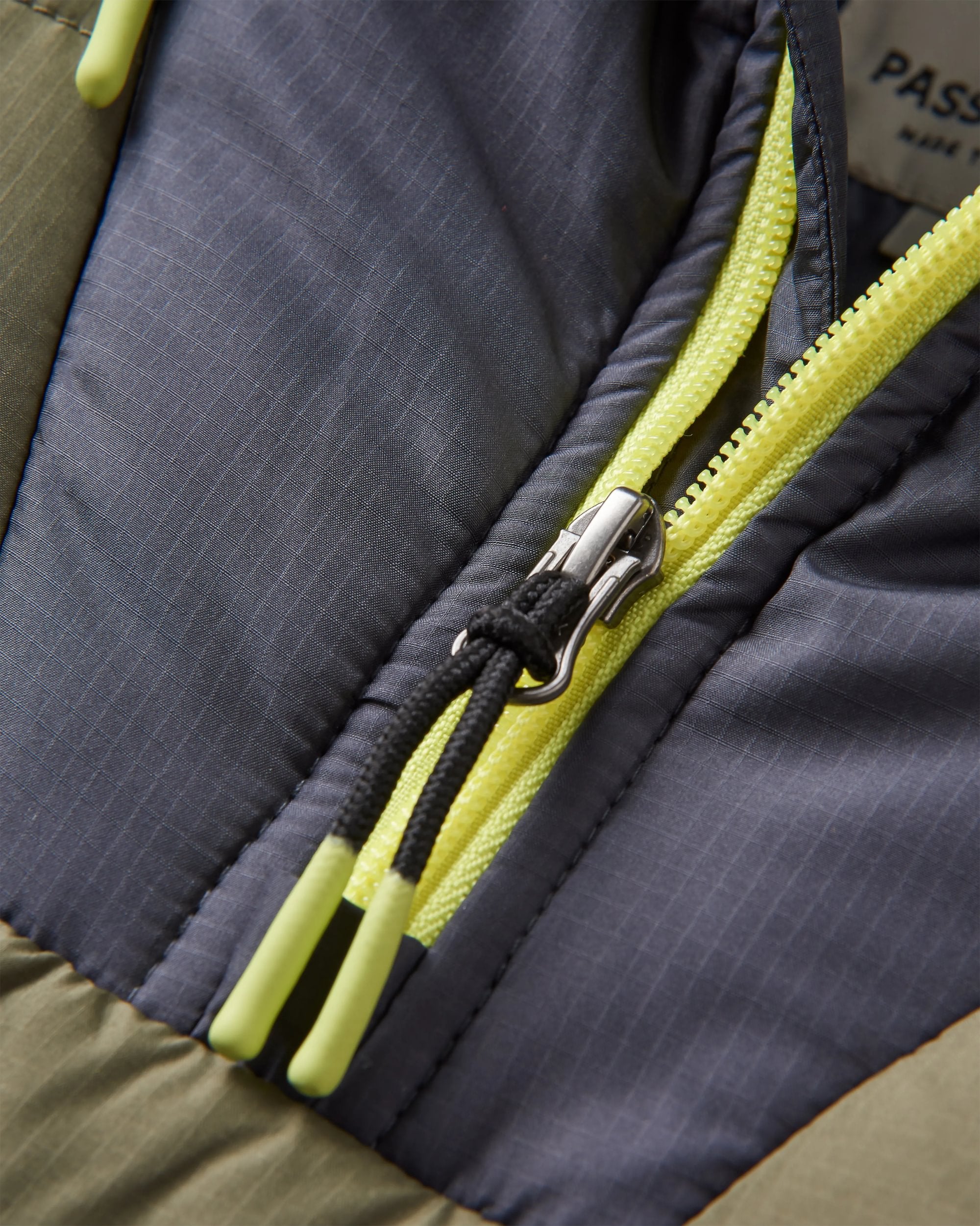 Ocean Recycled Insulated Anorak - Dusty Olive - Flatlay