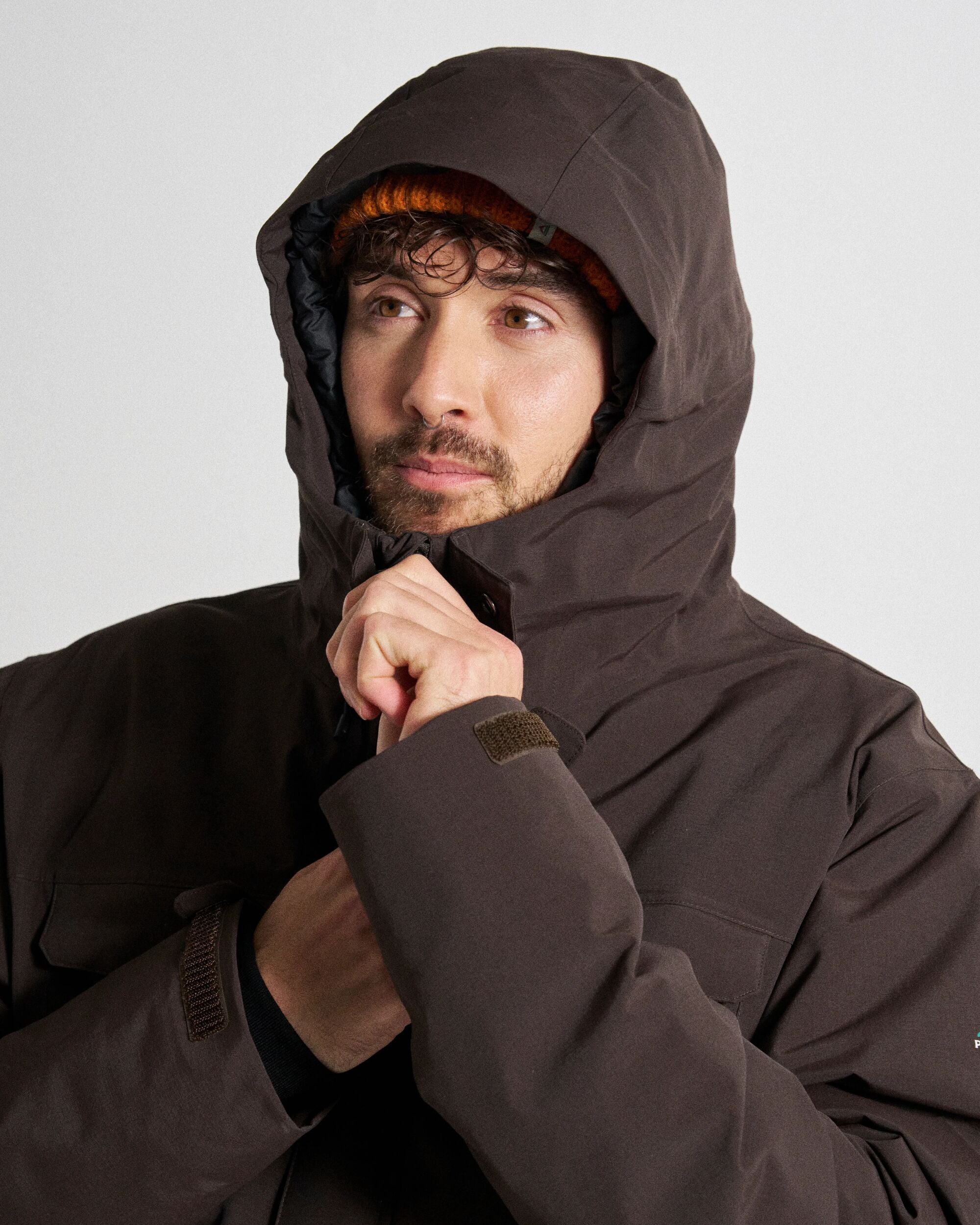 Explorer Waterproof Down Parka - Espresso - Studio Model