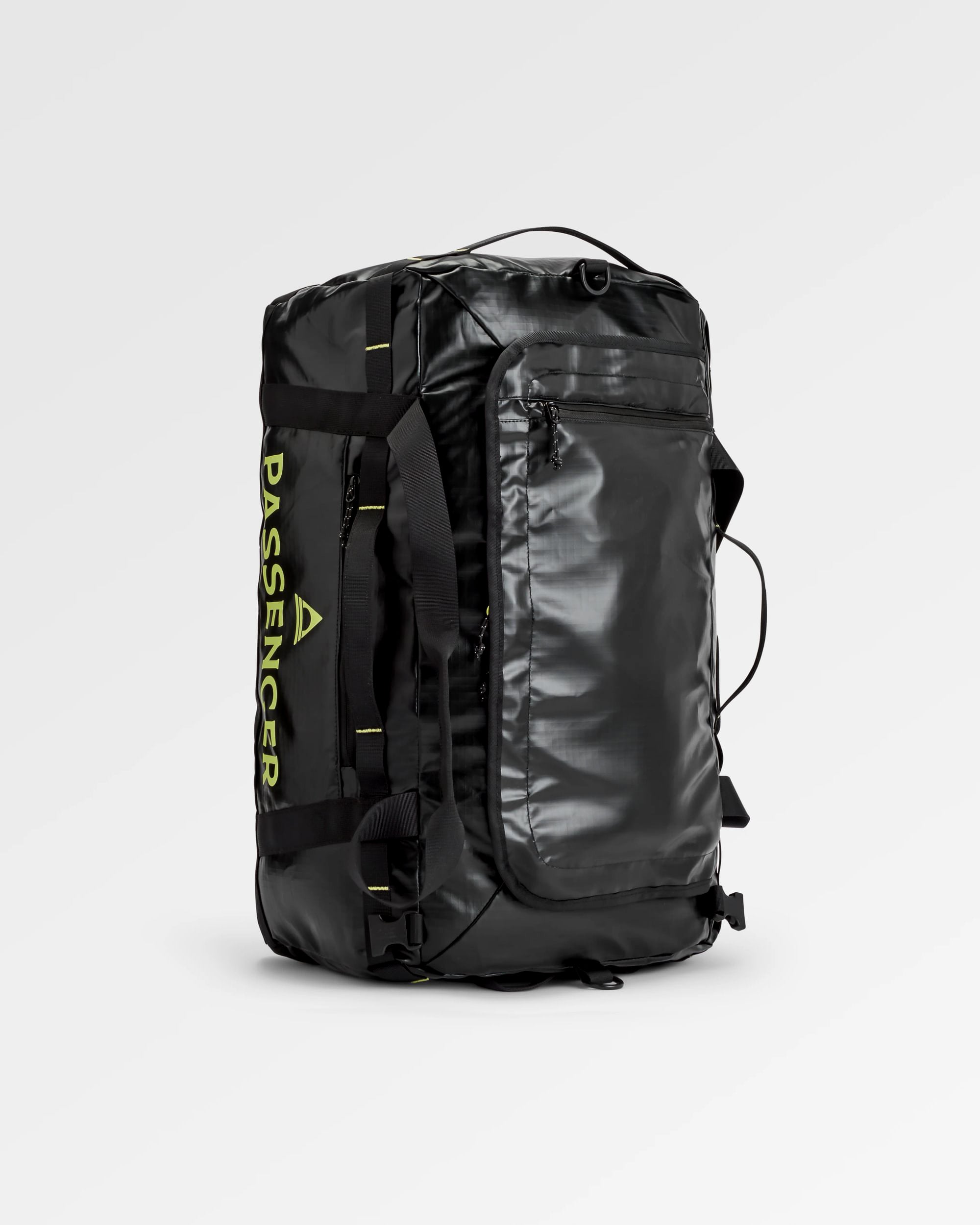 Roamer Recycled 60L Duffel Bag - Black - Flatlay